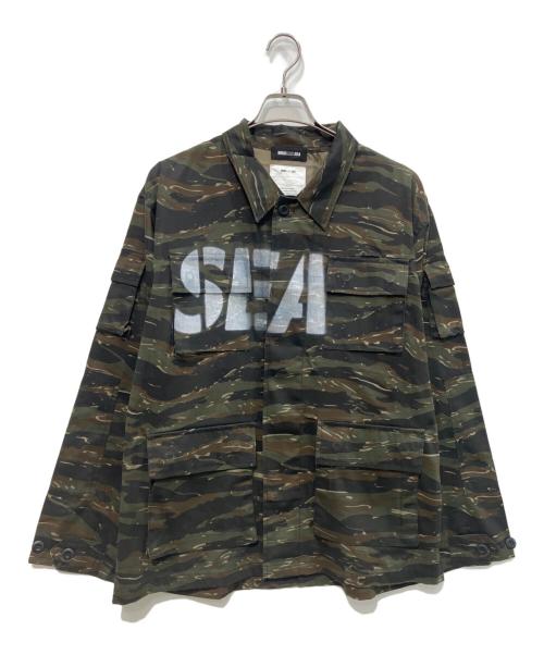 WIND AND SEA（ウィンダンシー）WIND AND SEA (ウィンダンシー) ミリタリーカモフラシャツジャケット カーキ サイズ:Mの古着・服飾アイテム