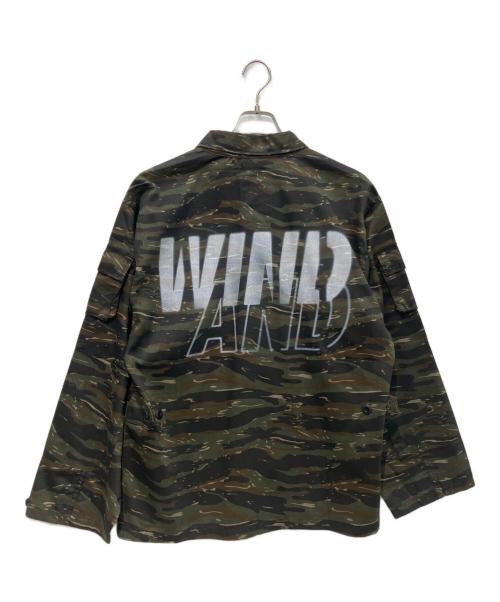 WIND AND SEA（ウィンダンシー）WIND AND SEA (ウィンダンシー) ミリタリーカモフラシャツジャケット カーキ サイズ:Mの古着・服飾アイテム