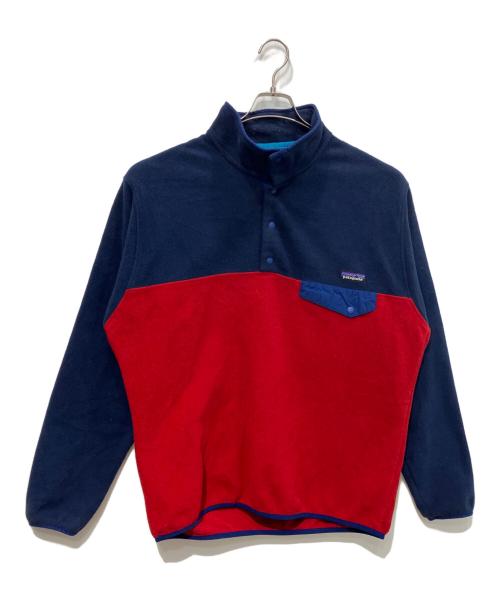 Patagonia（パタゴニア）Patagonia (パタゴニア) シンチラ スナップT ネイビー×レッド サイズ:Lの古着・服飾アイテム