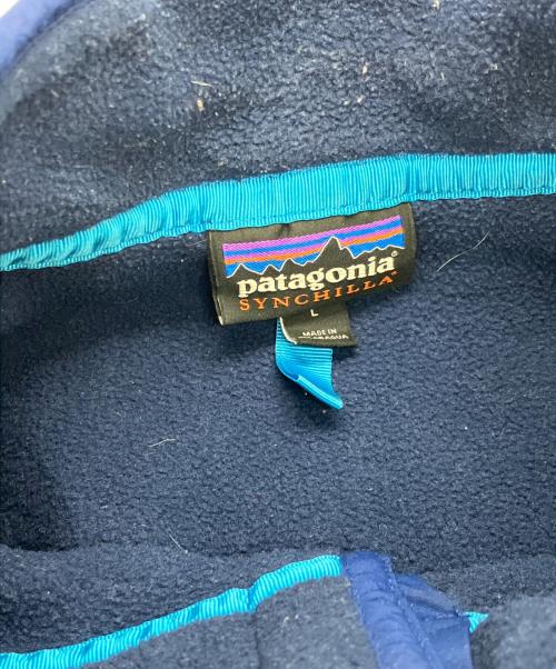 Patagonia（パタゴニア）Patagonia (パタゴニア) シンチラ スナップT ネイビー×レッド サイズ:Lの古着・服飾アイテム