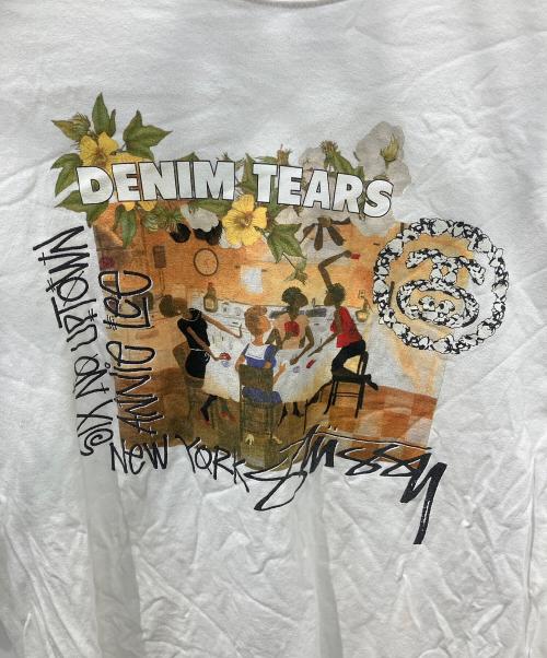 stussy（ステューシー）stussy (ステューシー) Denim Tears (デニムティアーズ) Annie Lee Artist Tシャツ ホワイト サイズ:Lの古着・服飾アイテム