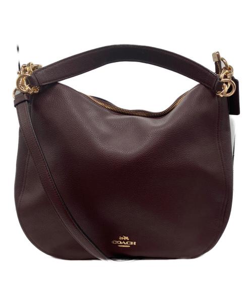 COACH（コーチ）COACH (コーチ) 2wayホーボーバッグ ボルドーの古着・服飾アイテム