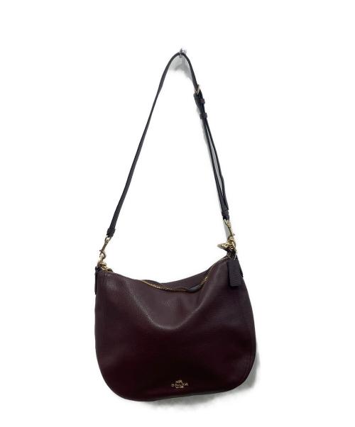 COACH（コーチ）COACH (コーチ) 2wayホーボーバッグ ボルドーの古着・服飾アイテム