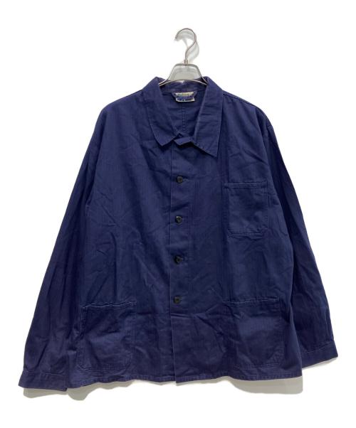 German Army（ドイツ軍）German Army (ドイツ軍) ヘリンボーンワークジャケット ネイビー サイズ:-の古着・服飾アイテム