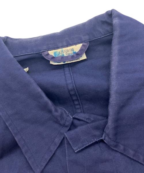 German Army（ドイツ軍）German Army (ドイツ軍) ヘリンボーンワークジャケット ネイビー サイズ:-の古着・服飾アイテム