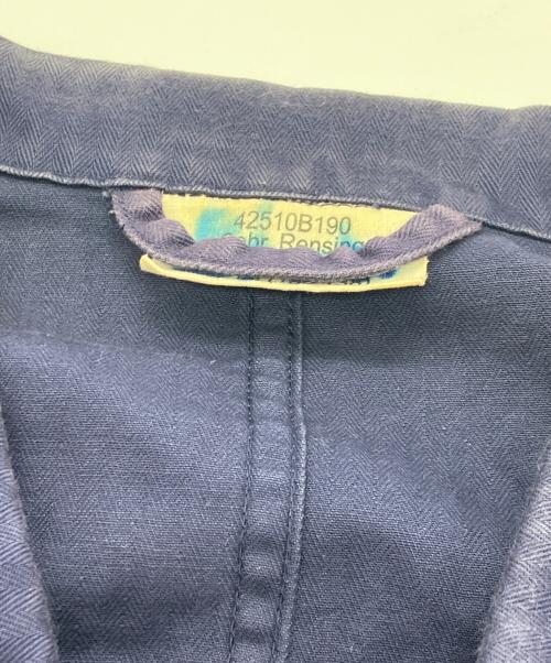 German Army（ドイツ軍）German Army (ドイツ軍) ヘリンボーンワークジャケット ネイビー サイズ:-の古着・服飾アイテム