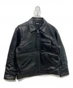Schottショット）の古着「LEATHER TRUCKER JACKET」｜ブラック