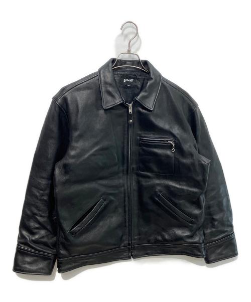 Schott（ショット）Schott (ショット) LEATHER TRUCKER JACKET ブラック サイズ:Mの古着・服飾アイテム