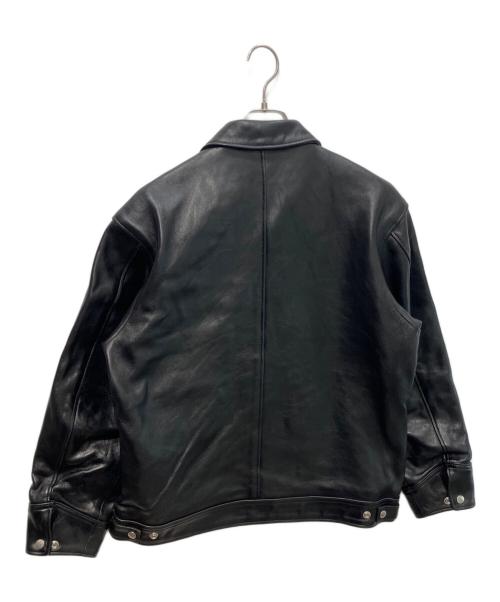 Schott（ショット）Schott (ショット) LEATHER TRUCKER JACKET ブラック サイズ:Mの古着・服飾アイテム