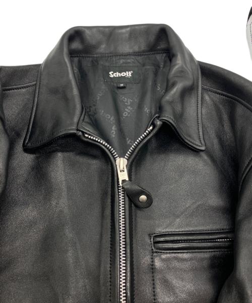 Schott（ショット）Schott (ショット) LEATHER TRUCKER JACKET ブラック サイズ:Mの古着・服飾アイテム