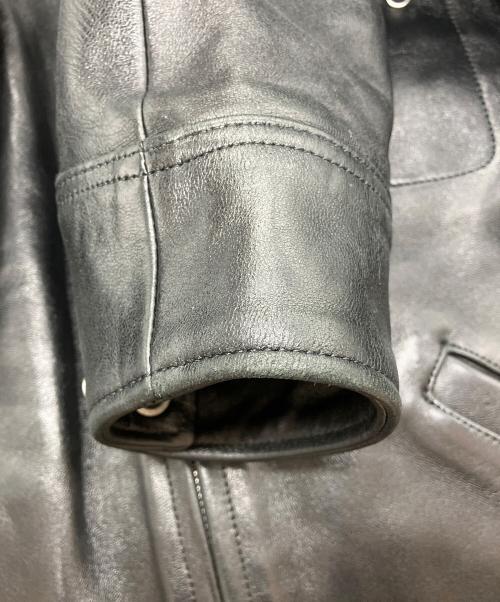Schott（ショット）Schott (ショット) LEATHER TRUCKER JACKET ブラック サイズ:Mの古着・服飾アイテム