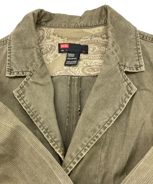 DIESEL（ディーゼル）DIESEL (ディーゼル) テーラードジャケット カーキ サイズ:Sの古着・服飾アイテム