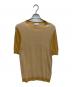 Settefili Cashmere（セッテフィーリ カシミア）の古着「リネン混半袖ニット　SF-09-246-212」｜イエロー