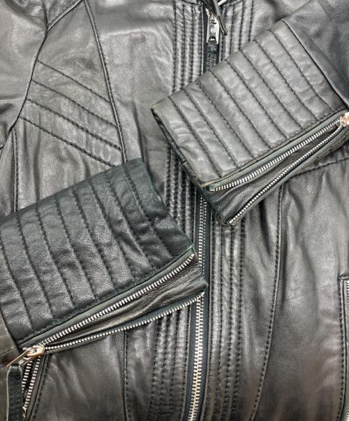 MICHAEL KORS（マイケルコース）MICHAEL KORS (マイケルコース) シングルライダースジャケット ブラック サイズ:Mの古着・服飾アイテム