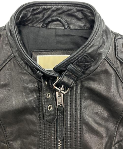 MICHAEL KORS（マイケルコース）MICHAEL KORS (マイケルコース) シングルライダースジャケット ブラック サイズ:Mの古着・服飾アイテム