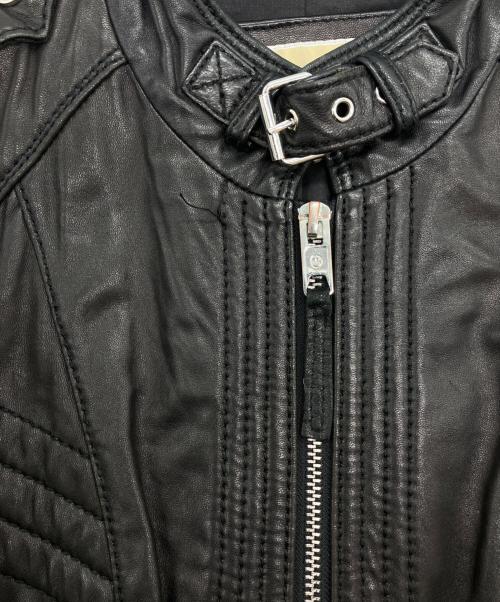 MICHAEL KORS（マイケルコース）MICHAEL KORS (マイケルコース) シングルライダースジャケット ブラック サイズ:Mの古着・服飾アイテム