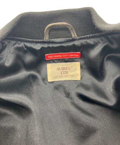AVIREX（アヴィレックス）AVIREX (アヴィレックス) エイジド レザー MA-1 ブラウン サイズ:Ｍの古着・服飾アイテム