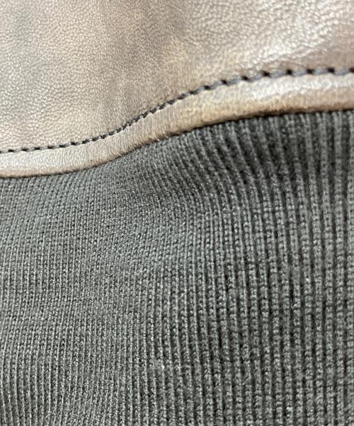 AVIREX（アヴィレックス）AVIREX (アヴィレックス) エイジド レザー MA-1 ブラウン サイズ:Ｍの古着・服飾アイテム