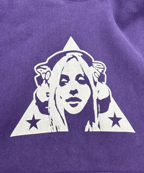 Hysteric Glamour（ヒステリックグラマー）Hysteric Glamour (ヒステリックグラマー) TRIANGLE WOMAN パーカー パープル サイズ:Mの古着・服飾アイテム