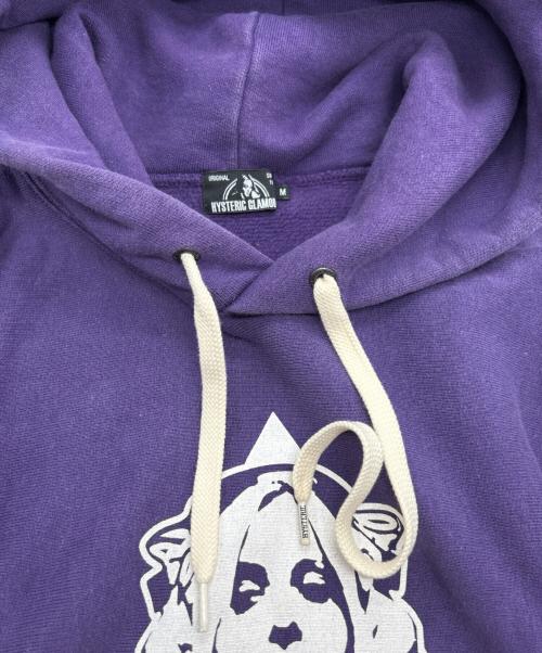 Hysteric Glamour（ヒステリックグラマー）Hysteric Glamour (ヒステリックグラマー) TRIANGLE WOMAN パーカー パープル サイズ:Mの古着・服飾アイテム