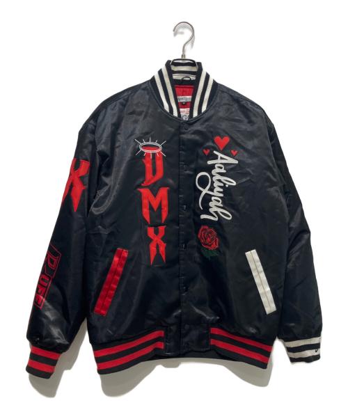 HEADGEAR CLASSICS（ヘッドギア-クラシックス）HEADGEAR CLASSICS (ヘッドギア-クラシックス) DMX (ディーエムエックス) BACK IN ONE PIECE SATIN JACKET ブラック サイズ:XLの古着・服飾アイテム