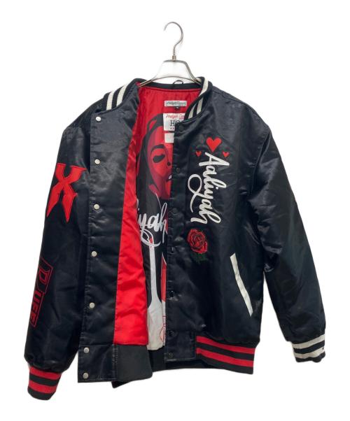 HEADGEAR CLASSICS（ヘッドギア-クラシックス）HEADGEAR CLASSICS (ヘッドギア-クラシックス) DMX (ディーエムエックス) BACK IN ONE PIECE SATIN JACKET ブラック サイズ:XLの古着・服飾アイテム