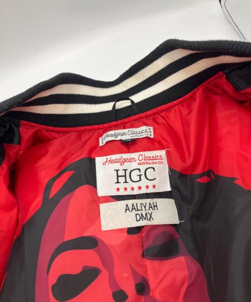 HEADGEAR CLASSICS（ヘッドギア-クラシックス）HEADGEAR CLASSICS (ヘッドギア-クラシックス) DMX (ディーエムエックス) BACK IN ONE PIECE SATIN JACKET ブラック サイズ:XLの古着・服飾アイテム