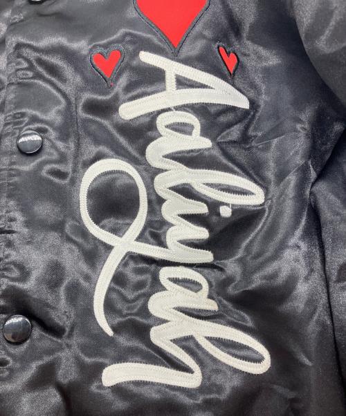 HEADGEAR CLASSICS（ヘッドギア-クラシックス）HEADGEAR CLASSICS (ヘッドギア-クラシックス) DMX (ディーエムエックス) BACK IN ONE PIECE SATIN JACKET ブラック サイズ:XLの古着・服飾アイテム