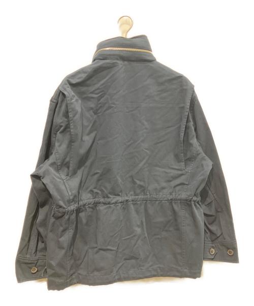 LOEWE（ロエベ）LOEWE (ロエベ) アナグラム コットン ミリタリージャケット　H2108240DF ネイビー サイズ:48の古着・服飾アイテム