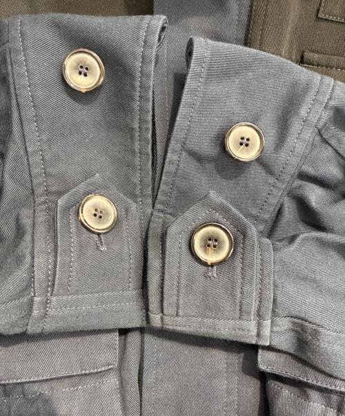 LOEWE（ロエベ）LOEWE (ロエベ) アナグラム コットン ミリタリージャケット　H2108240DF ネイビー サイズ:48の古着・服飾アイテム