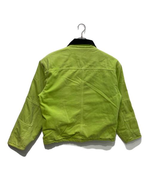 stussy（ステューシー）stussy (ステューシー) Washed Canvas Shop Jacket グリーン サイズ:Ｍの古着・服飾アイテム
