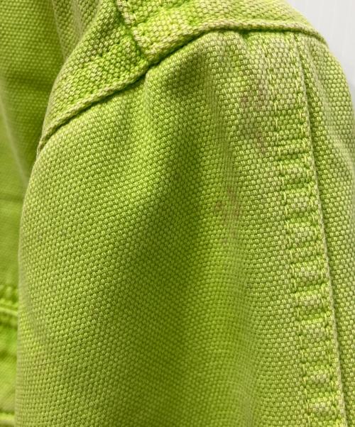 stussy（ステューシー）stussy (ステューシー) Washed Canvas Shop Jacket グリーン サイズ:Ｍの古着・服飾アイテム