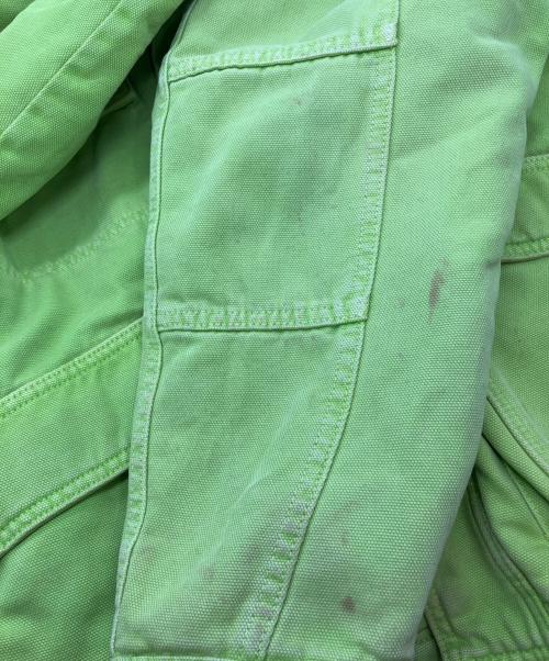 stussy（ステューシー）stussy (ステューシー) Washed Canvas Shop Jacket グリーン サイズ:Ｍの古着・服飾アイテム