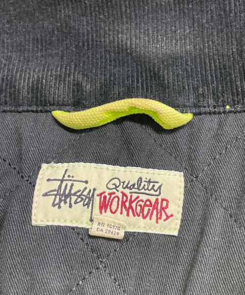 stussy（ステューシー）stussy (ステューシー) Washed Canvas Shop Jacket グリーン サイズ:Ｍの古着・服飾アイテム