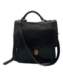 COACH（コーチ）の古着「ターンロックショルダーバッグ　	OLD COACH　5130」｜ブラック