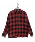 MSML（エムエスエムエル）の古着「OMBRER CHECK OPEN COLLAR SHIRT　M11-02A1-SL03」｜レッド