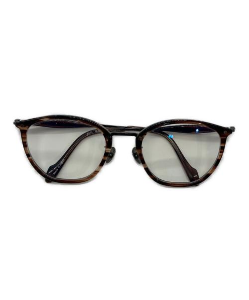 YOHJI YAMAMOTO（ヨウジヤマモト）YOHJI YAMAMOTO (ヨウジヤマモト) 眼鏡　19-0074-6 ブラウン サイズ:50□21-140の古着・服飾アイテム