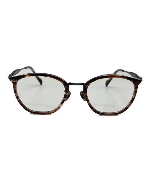 YOHJI YAMAMOTO（ヨウジヤマモト）YOHJI YAMAMOTO (ヨウジヤマモト) 眼鏡　19-0074-6 ブラウン サイズ:50□21-140の古着・服飾アイテム
