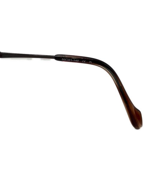 YOHJI YAMAMOTO（ヨウジヤマモト）YOHJI YAMAMOTO (ヨウジヤマモト) 眼鏡　19-0074-6 ブラウン サイズ:50□21-140の古着・服飾アイテム