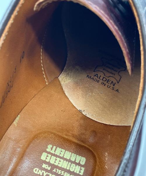 Alden（オールデン）Alden (オールデン) Engineered Garments (エンジニアド ガーメンツ) NST コードバンシューズ　Indy Oxford コマンドソール ブラウン サイズ:10の古着・服飾アイテム