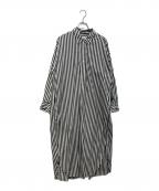 heliopoleエリオポール）の古着「the EDITOR SHIRT DRESS　14003008014HN」｜ホワイト×ブラック