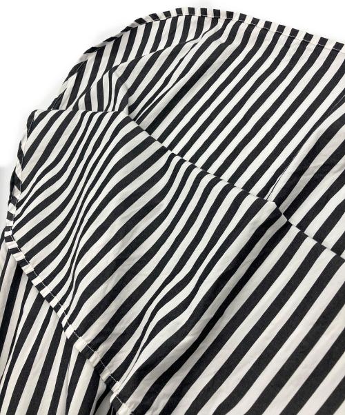 heliopole（エリオポール）heliopole (エリオポール) the EDITOR SHIRT DRESS　14003008014HN ホワイト×ブラック サイズ:-の古着・服飾アイテム