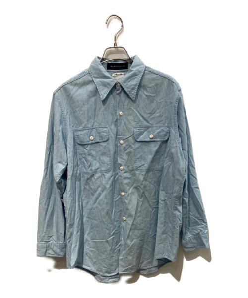 MADISON BLUE（マディソンブルー）MADISON BLUE (マディソンブルー) HAMPTON CHAMBRAY SHIRT　MB999-5102 ブルー サイズ:01の古着・服飾アイテム