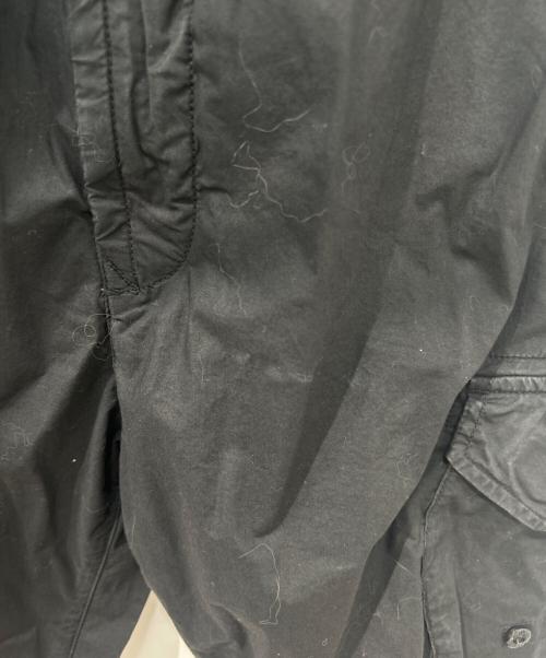 STONE ISLAND（ストーンアイランド）STONE ISLAND (ストーンアイランド) ガーメントダイコットンストレッチシャーリングテーパードリブカーゴパンツ　721531403 ブラック サイズ:W31の古着・服飾アイテム