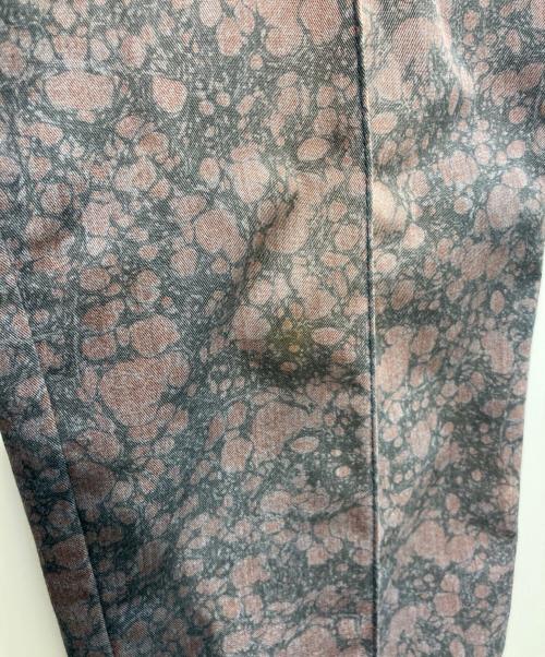 COMME des GARCONS HOMME PLUS（コムデギャルソンオムプリュス）COMME des GARCONS HOMME PLUS (コムデギャルソンオムプリュス) センターシーム総柄パンツ　AD1998 パープル サイズ:Mの古着・服飾アイテム
