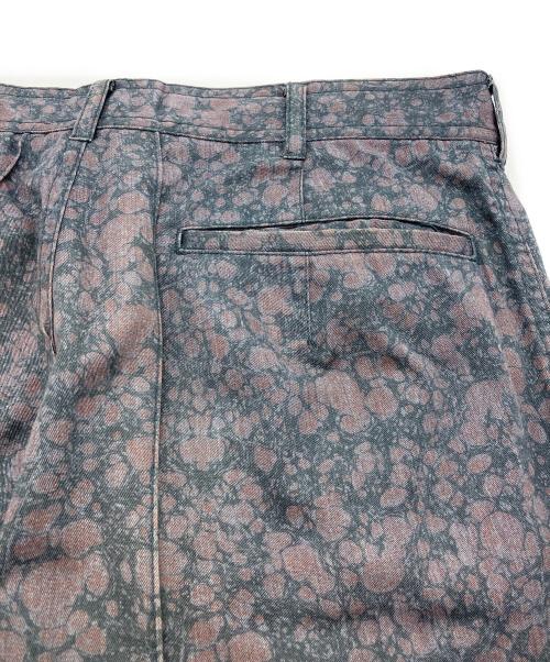 COMME des GARCONS HOMME PLUS（コムデギャルソンオムプリュス）COMME des GARCONS HOMME PLUS (コムデギャルソンオムプリュス) センターシーム総柄パンツ　AD1998 パープル サイズ:Mの古着・服飾アイテム