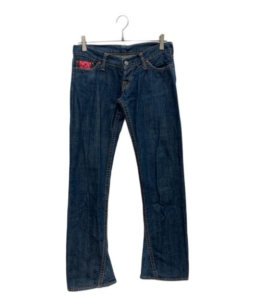 EVISU（エヴィス）EVISU (エヴィス) デカジップカモメデニムパンツ インディゴ サイズ:29の古着・服飾アイテム