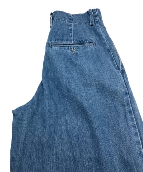 SLOBE IENA（スローブ イエナ）SLOBE IENA (スローブ イエナ) LEDENIM TUCK TROUSERデニム　25030912753030 インディゴ サイズ:38の古着・服飾アイテム