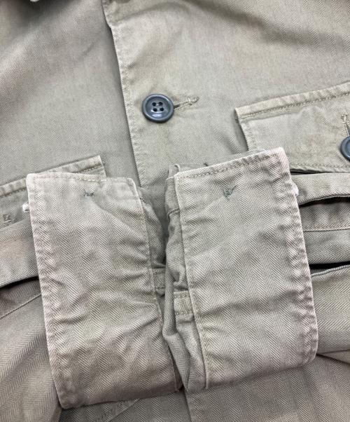 RRL（ダブルアールエル）RRL (ダブルアールエル) ヘリンボーンミリタリーシャツ カーキ サイズ:Sの古着・服飾アイテム
