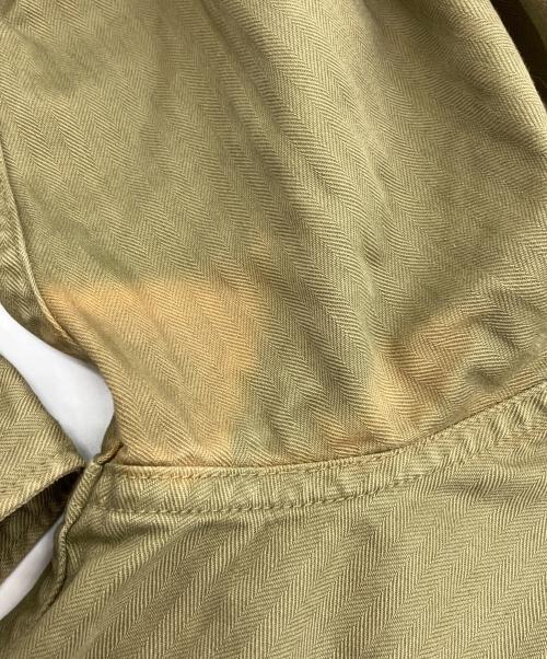 RRL（ダブルアールエル）RRL (ダブルアールエル) ヘリンボーンミリタリーシャツ カーキ サイズ:Sの古着・服飾アイテム